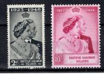 British Solomon Is 1948 sg 75 - 76 Silver wedding UM