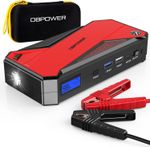 DBPOWER Jump Starter 1600A Peak Portable Car Jump Starter 17200mAh New