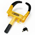 Wheel Clamp Security Lock Car Van Caravan Trailer Anti Theft Heavy Duty