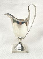 EDWARDIAN STERLING SILVER CREAM JUG  - J Round,  Birmingham, 1904