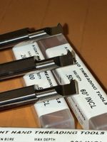 LOT OF 3 Internal Tool 30-1465 Carbide Internal Threading Tools 60° USA