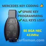 MERCEDES KEY PROGRAMMING ✔️ SPARE KEY ✔️ ALL KEYS LOST