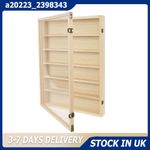 6-Tier Wood Display Case Blind Box Figurine Storage Rack Wall Mounted Collection