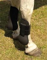 Clearance - Harlequin Neoprene Tendon Boots | Black | Pony, Cob, Full.