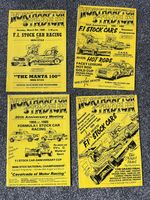 4 northampton 1985/86 F1 Brisca Stock Car Programmes Progs Frankie Wainman