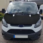 Black Bonnet Bra Cover Protector Guard For FORD TRANSIT CUSTOM 2012-2018