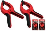 2 x Spring Quick Grip Clamps Wood Work Carpentry Plastic Clamp 150mm /6" DT60630