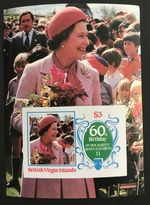 Brit. Virgin Islands 1986: Queen Elizabeth II's 60th Birthday Block