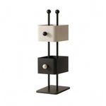 Bin Shelf Organizer Iron Storage Rack Slim