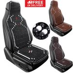 Universal Wooden Beaded Seat Cushion Cover Massaging Relax For Car Office Chair