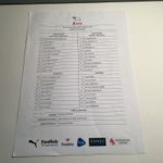 DERBY COUNTY V LEEDS UNITED FA CUP THIRD ROUND COLOUR MATCH TEAM SHEET 11/1/2026