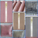 Grey Eyelet Curtains Thermal Blackout Ring Top Silver Metallic Energy Saving 
