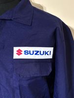 Classic Suzuki Badged Zip Front Navy Boiler Suit Overalls Size L 42-45" Chest