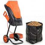 Outsunny 2500W Electric Wood Chipper Garden Shredder with 45L Collection Bag