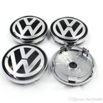 4 Wheel Centre Caps Alloy Center Cap For VW Passat Jetta 60mm 6cm Black Colour