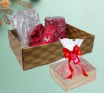 Large Christmas Hamper Basket Kit Make Your Own Gift Hamper Food Beauty 37cm