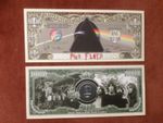 Two Pink Floyd One Million Dollars Doublesided Novelty Banknotes. FREE P&P