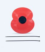 Car Poppy Vibrant Durable & Easy to Install Car Decoration