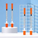 1ml/cc. 10pcs Manual Push Syringe Feeding Device Straight Tip Needle Plastic