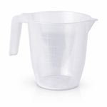 Set of 4, 2L Plastic Measuring Jugs Clear BPA Free Kitchen Measuring Cup Jug