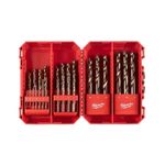 Milwaukee 25pc Red Cobalt Drill Bit Set 1.5-13mm - Heavy-Duty Metal Drilling