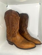 Code West Brown Leather Western Cowboy Boots Men’s US 10.5 (Style 5868)