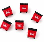OO Gauge 1:76 Scale Biffa Wheelie Bins General Waste Railway Scenery 4 6 8