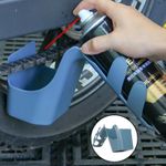 Motorcycle Chain Cleaner Tool Anti Splash Oil Storage Cleaning Box Bike UK