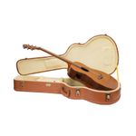Crossrock OM Guitar Case for Martin 000-14 Fret | Carved Red Wood Finish