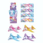 Pack of 12 Unicorn Flying Gliders Children Party Bag Fillers Prizes