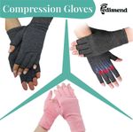 Arthritis Gloves Fingerless Compression Support Hand Wrist Joint Pain Relief UK