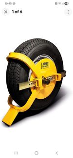 Maypole Caravan Trailer 8"-10" Security Strong Heavy Duty Wheel Clamp MP9061