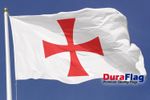 Knights Templar Red Cross Courtesy DuraFlag Rope and Toggled (20in x 12in)