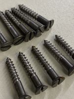 Steel Countersunk Wood Screws Slotted Head All Sizes Traditional Packs of 25