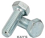 M8 (8mm) SET SCREWS FULLY THREADED BOLT GRADE 8.8 HIGH TENSILE ZINC PLATED STEEL