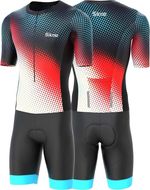 Sikma Men’s Half Sleeve Triathlon Trisuit Breathable Mesh Padded Hi Viz Suit