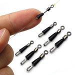 50 X QUICK CHANGE HOOK LENGTH LINK SWIVELS CONNECTORS FLOAT FEEDER FISHING UK.