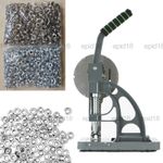 Heavy Duty Semi Automatic Eyelets Punching Machine,2000pcs Silver Eyelet Grommet