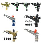 Metal Sprinkler Rain Gun Garden Farm Irrigation Heavy Duty Lawn Watering UK