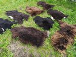 Real eco sheepskins sheepskin sheepskin fur brown up to 140 cm 2nd choice bar...