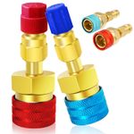 2X Couplers Connectors Adapters R1234YF to R134A High&Low Side Quick Coupler
