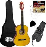 Tiger Mad About Left-Handed Classical Spanish Nylon Guitar Pack 3/4 Accessories