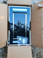 CATA UBSDCH902BK 90cm Black Glass Ceiling Cooker Hood - Open Box Unused