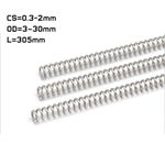 Stainless Steel Compression Spring Long Spring A2 0.3-2mm CS 3~30mm OD & L=305mm