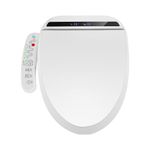 Electric Smart Bidet Toilet Seat Washing Heated Side-Panel Control LED Warm Dry