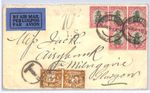 SOUTH AFRICA Underpaid Cover GB POSTAGE DUES Glasgow Pretoria 5d Pair 1934 XK45