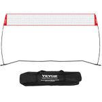VEVOR Freestanding Volleyball Training Net with Stand Carry Bag Indoor Outdoor