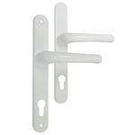 White UPVC External Door Handle for Static Caravan  Durable for Holiday Homes & 
