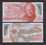 UNC Falkland Islands £5 Five Pounds 2025 New Polymer Series UK British