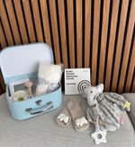 Palotix Newborn Baby Boy Gift Hamper Set: Newborn Essentials with Elephant Comfo
